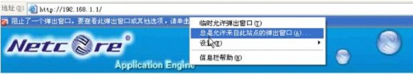 選擇“總是允許來自此站點的彈出窗口”