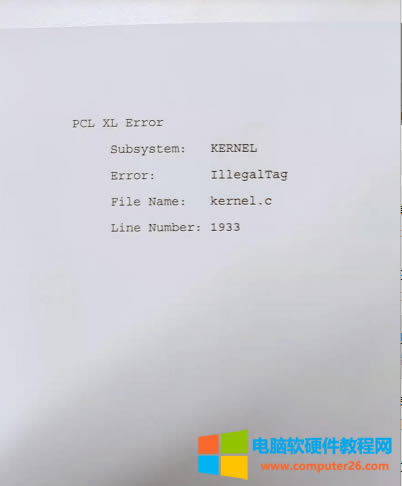 HP403ӡCӡһļ͕һPCL XLErrore