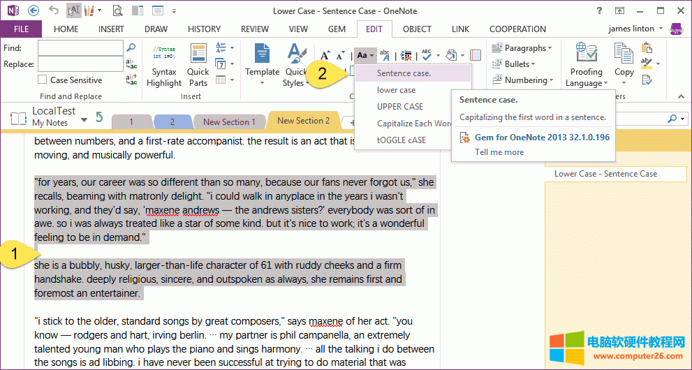 OneNote һI̎xеľ״(xi)