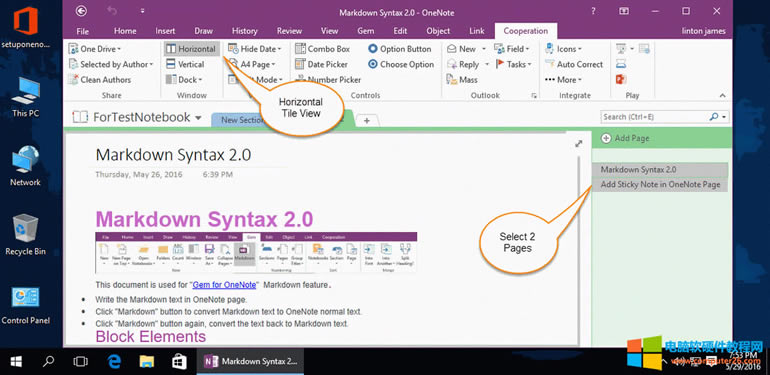 x 2 (g) OneNote M(jn)Ќ