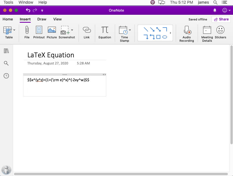 ľWЏ LaTeX _ʽɈDƬʽ Mac OneNote 