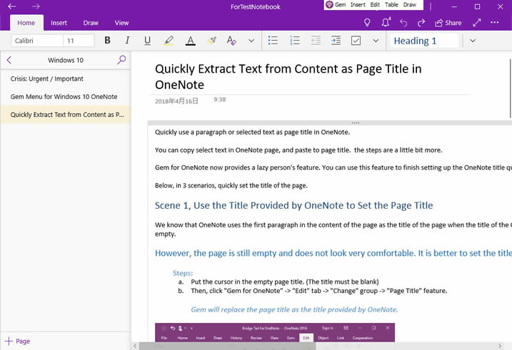 ʹ䌚ˆ΁o OneNote for Windows 10 (chung)ݘ}Ŀ䛴V