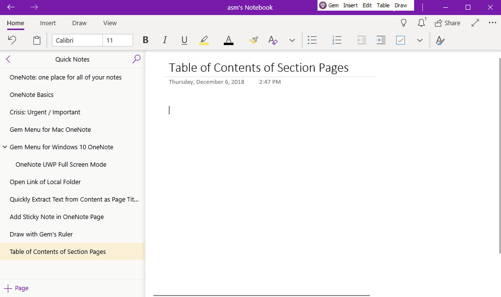 ʹ䌚ˆ΁ OneNote for Windows 10 ķօ^Ŀ䛴V