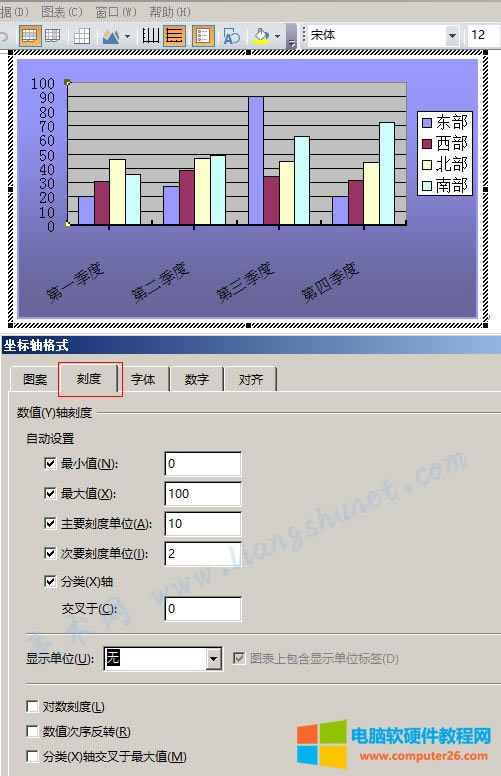 Word 2016 坐標(biāo)軸單位設(shè)置