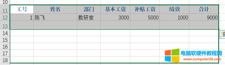 EXCEL的VLOOKUP與COLUMN函數(shù)結(jié)合完成工資條實例
