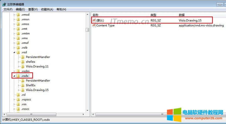 3޸HKEY_CLASSES_ROOT.vsdxĬJֵĞVisio.Drawing.15_