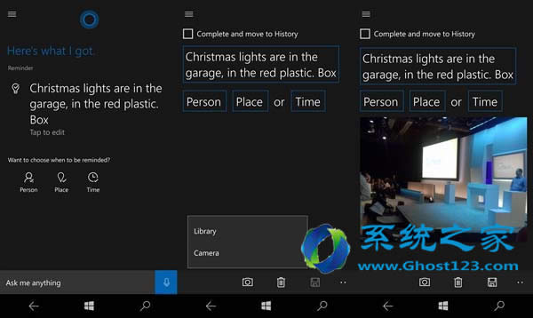 Win10 1607系統(tǒng)可利用Cortana攝影提醒跟蹤房子周圍的事物