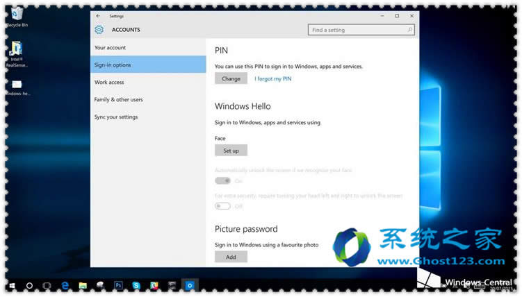 在Windows 10如何設(shè)置Windows你好面部識別功能