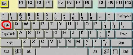 Windows7系統(tǒng)下TAB鍵的使用方法