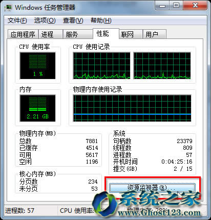 Сײ鿴win7sp1ϵyӲYԴռõČü