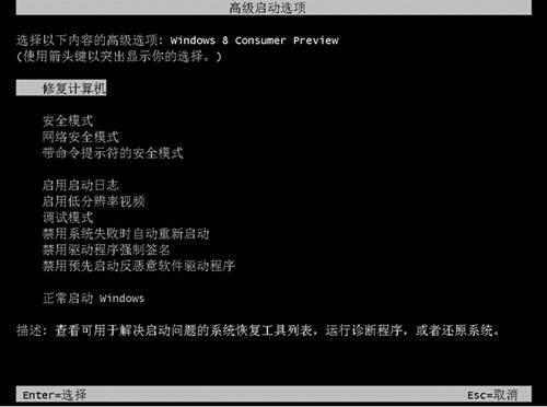 Win8系統(tǒng)怎么使用高級(jí)啟動(dòng)?Win8系統(tǒng)使用高級(jí)啟動(dòng)項(xiàng)的方法
