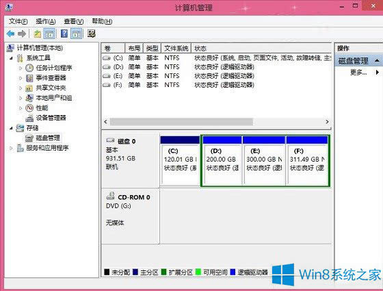 Win8.1系統(tǒng)下如何給磁盤重新分區(qū)