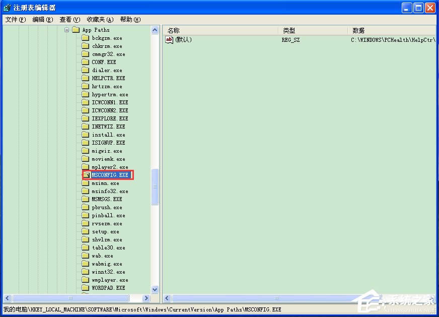 WinXPϵyMsconfig.exe\вνQ